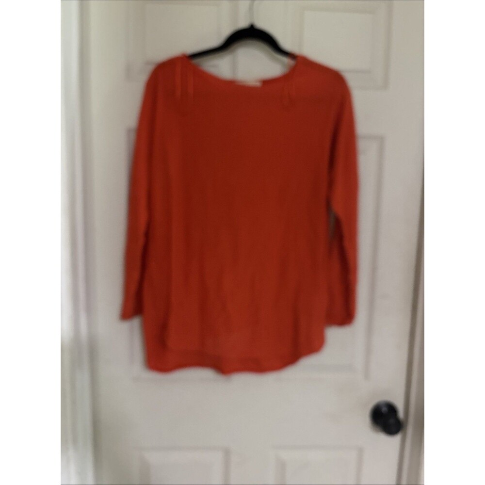 MICHAEL KORS Women’s Long Sleeve Orange Top Size  Medium